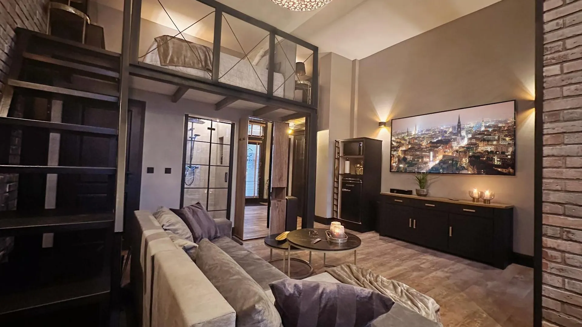 Апартаменты Black Suite 6 Luxus In Alsternaehe Гамбург Германия